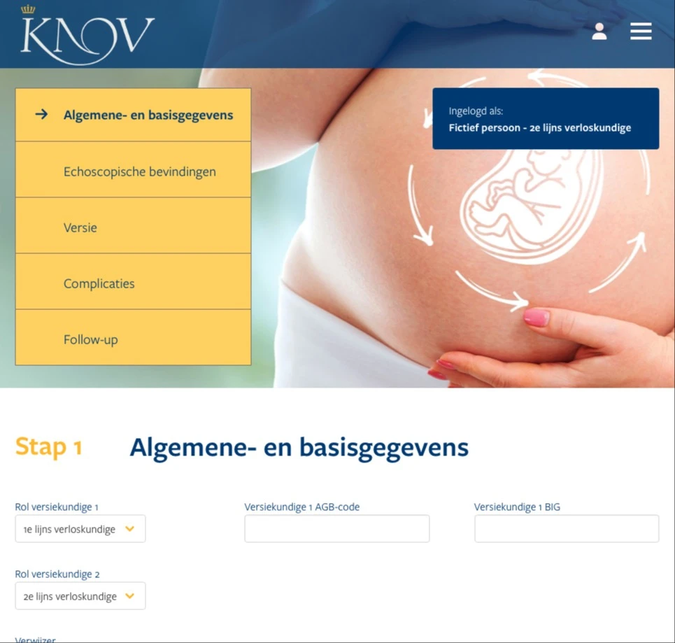 Platform for midwives screenshot